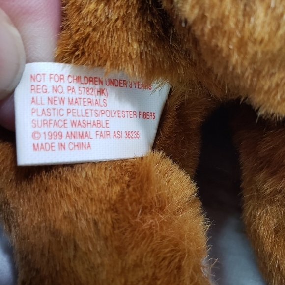 Animal Fair Duke Red Dog Plush Stuffed Toy Bushs Best Baked Beans Promo 7" 1999 - Picture 8 of 9